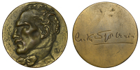 U.S.A., Arturo Toscanini, 1952, a bronze medal after L. Bistolfi for Medallic Art Co, bust left, rev. signature,...