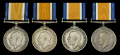 British War Medal 1914-20 (4) (Pte. R. L. Meikle. 4th S.A.I.; Pte. F. A. Oddy. 4th S.A.I.; Pte. D. Ogilvie 4th...