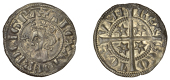 Alexander III (1249-1286), Second coinage, Sterling, class Be/M mule, mm. cross potent on obv., cross slightly...