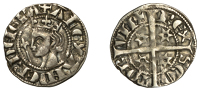 Alexander III (1249-1286), Second coinage, Sterling, class Bd, mm. cross potent, bust left with wide, oval eyes,...