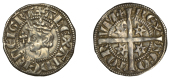 Alexander III (1249-1286), Second coinage, Sterling, class Mb1, mm. plain cross on obv., cross pattée on rev., bust...