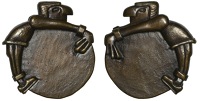 ENGLAND, Medal Lover, 1991, a cast bronze medal by R. Ashby [Tallix Morris Singer] for the British Art Medal...