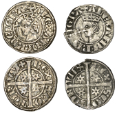 Alexander III (1249-1286), Second coinage, Sterlings (2), class Bc, mm. cross potent, bust left with wide, oval...