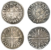 Alexander III (1249-1286), Second coinage, Sterlings (2), both class E2, mm. cross pattée, bust left, pellet...