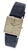 Omega. A gold square wristwatch, Ref. 1061, circa 1974.
Movement: cal. 625, manual winding, no. 35946890.
Dial:...