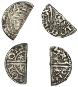 Alexander III (1249-1286), First coinage, Cut Halfpence (2), both Berwick, class VIII, Walter, [–]lte ron[–]...