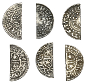 William the Lion (1165-1214), Short Cross and Stars coinage, Phase B, Cut Halfpence (3), all Phase B, class I, no...