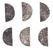 William the Lion (1165-1214), Short Cross and Stars coinage, Phase B, Cut Halfpence (3), all Phase B, class I (2),...