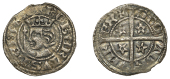 Robert the Bruce (1306-1329), Sterling, mm. cross pattée, bust left of fine style, colon stops, rev. long cross,...