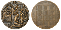 ITALY, Giornata Mondiale dell’Alimentazione [World Food Day], 1981, a bronze Calendar medal by C. Affer for F.M....