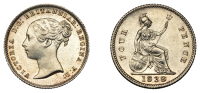 Victoria (1837-1901), Groat, 1838, second 8 of date over sideways 8 (ESC 3322; S 3913). Lightly toned with some...