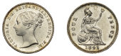 Victoria (1837-1901), Groat, 1841 (ESC 3329; S 3913). Some hairlines, otherwise lustrous and extremely fine, rare	...