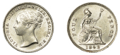 Victoria (1837-1901), Groat, 1843 (ESC 3334; S 3913). Lustrous, extremely fine, some clash marks	 £60-£80