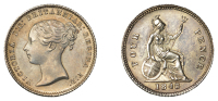 Victoria (1837-1901), Groat, 1848/7, second 8 over 7 in date (ESC 3342; S 3913). Toned with some underlying lustre,...