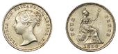Victoria (1837-1901), Groat, 1854 (ESC 3351; S 3913). Toned, light scuffs to right of queen’s head, otherwise...