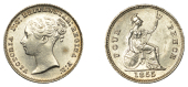 Victoria (1837-1901), Groat, 1855 (ESC 3352; S 3913). Some light contact marks, spot behind head, otherwise almost...
