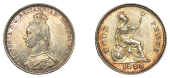 Victoria (1837-1901), Groat, 1888 (ESC 3359; S 3930). Prettily toned, nearly extremely fine	 £70-£90