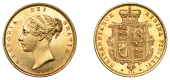 Victoria (1837-1901), Half-Sovereign, 1873, die 230 (Hill 448; S 3860D). Some hairlines in fields, otherwise...
