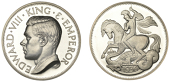 Edward VIII (1936), Fantasy silver Crown, 1936 [struck c. 1955], by J. Pinches for G. Hearn, type II, edge plain,...