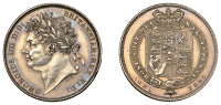 George IV (1820-1830), Shilling, 1825, type 1 (ESC 2402; S 3811). Cleaned but since re-toned, about extremely fine	...