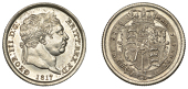 George III (1760-1820), New coinage, Shilling, 1817, appears to read rritt (ESC 2144; S 3790). Perhaps, lightly...
