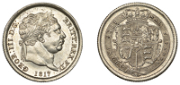 George III (1760-1820), New coinage, Shilling, 1817, appears to read rritt (ESC 2144; S 3790). Perhaps, lightly...