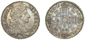 Charles II (1660-1685), Halfcrown, 1676, fourth bust, edge vicesimo octavo (ESC 471; S 3367). Attractive cabinet...