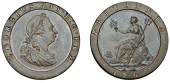 George III (1760-1820), Pre-1816 issues, Penny, 1797, 11 leaves (BMC 1132; S 3777). Almost extremely fine, dark...