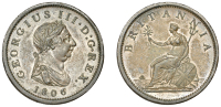 George III (1760-1820), Pre-1816 issues, Penny, 1806 (BMC 1342; S 3780). Toned, good very fine	 £50-£70