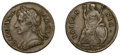 Charles II (1660-1685), Farthing, 1674 (Cooke 720; BMC 527; S 3394). Some minor green deposits, otherwise very fine,...