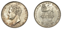 George IV (1820-1830), Sixpence, 1828 (ESC 2438; S 3815). Lightly cleaned at one point and now re-toned, otherwise...