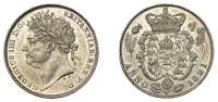 George IV (1820-1830), Sixpence, 1821, reads bbitanniar, (ESC 2424; S 3813). Cleaned, otherwise good very fine and...