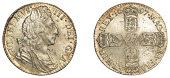 William III (1694-1702), Sixpence, 1697, third bust, large crowns, later harp (ESC 1566; S 3538). Some flecking,...