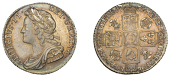 George II (1727-1760), Sixpence, 1732, roses and plumes (ESC 1742; S 3707). Cabinet tone, very fine	 £70-£90