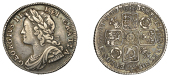 George II (1727-1760), Sixpence, 1735, roses and plumes (ESC 1745; S 3707). Even grey tone, good fine, rare	 £120-£150