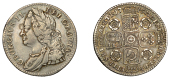 George II (1727-1760), Sixpence, 1745/3, roses, 5 over 3 in date (ESC 1754; S 3709). Toned, nearly very fine	 £50-£70