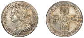 George II (1727-1760), Sixpence, 1746/5, 6 over 5 in date (ESC 1758; S 3710A). Lightly toned with underlying lustre,...