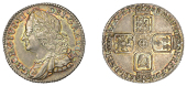 George II (1727-1760), Sixpence, 1758 (ESC 1763; S 3711). Dark cabinet tone with iridescence, very fine 	£70-£90