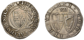 Commonwealth (1649-1660), Shilling, 1651, mm. sun on obv. only, stops at mm., 5.84g/2h (ESC 79; N 2724; S 3217)....