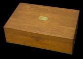A Cutlery Box presented to Commander D. M. W. Beak, V.C., D.S.O., M.C.
A three tier oak bodied cutlery box (empty)...