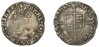 Mary (1553-1554), Groat, mm. pomegranate, 1.80g/5h (N 1960; S 2492). Three scratches across queen’s bust,...