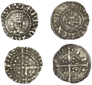 Richard II (1377-1399), Second Period, Halfpenny, type III, London, 0.52/5h (N 1332; S 1700); Henry V, Halfpenny,...
