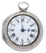 Thomas Smith, Norwich. A silver cased verge watch, 1788.
Movement: gilded full plate movement, pierced and engraved...