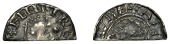 Henry I (1100-1135), Cut Halfpenny, Pointing Bust and Stars type [BMC VI], London, Ælfwine, reads henri re[x], rev....