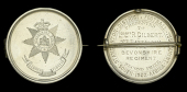 Regimental Sports Medal, 39mm, silver, the obverse engraved badge of The Devonshire Regiment over ‘Semper...