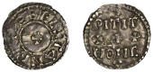 Æthelstan (924-939), Penny, Two Line type [HT 1], Pitit, +aedelstan rex around cross within inner circle, rev....