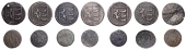 SUFFOLK, Ipswich, Borough Farthings, 1670 (6), 4.63g/6h, 2.41g/6h (both N 4351; BW. 158-9), 3.49g/6h (N 4352; BW....