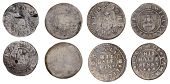 STAFFORDSHIRE, Kinver, John Cooke, Halfpenny, 1663, 2.03g/12h (N 4199; BW. 22); Lichfield, John Burnes, Halfpenny,...