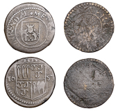 WESTMORLAND, Kendal, Mercers’ Company, Farthing, 1657, 1.31g/6h (N 5387; BW. 5), Shearmen’s Company, Farthing,...