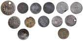 WILTSHIRE, Aldbourne, John Adee, Farthing, 1656, 0.63g/6h (N 5404; BW. 1); Amesbury, Robert Harrison, Farthing,...